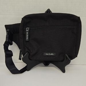 Vera Bradley Black Waist Pack NWOT 8"x7"x1.5" Belt 42"